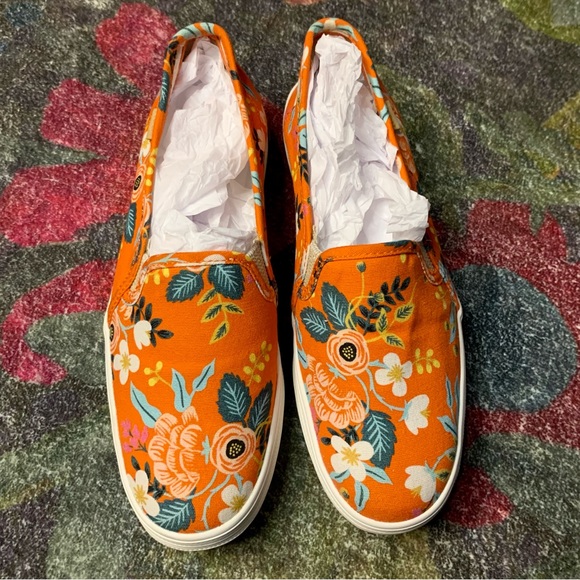 💛 Orange Floral Rifle Paper Co. Keds - Picture 2 of 11